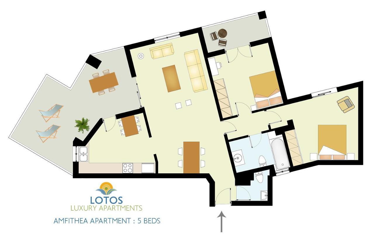 Lotos - Luxury Apartments Kounoupidhiana Ngoại thất bức ảnh